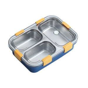 7059-304 stainless steel lunch box (3 compartments) (750ml)