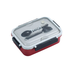 7053A-Stainless steel 3 compartments leak proof lunch box (800ml)