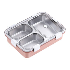 7071-Three compartments/900ml in 304 stainless steel lunch box