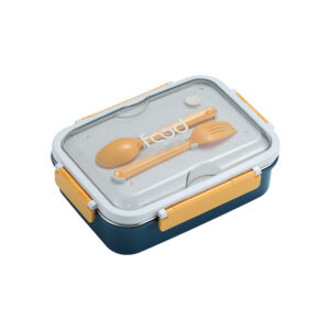 7054A-Stainless steel three compartments leak-proof lunch box (750ml)