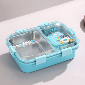 7120-UV printed two grid sauce box with no cross flavor and high food box 800+70ml