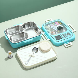 7125-TV stainless steel lunch box (three compartments) 750ml+70ml