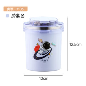 7103-Fashion Children's Fun Soup Cup (530m1)+Straw included