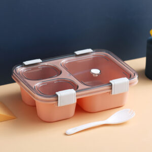7057-Portable three compartment meal box/850ml