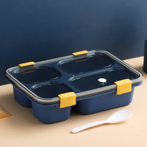 7058-Portable four compartment meal box/1250ml